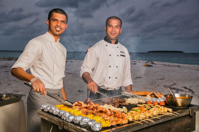 XL Maldives Hotel Scubaspa BBQ Food