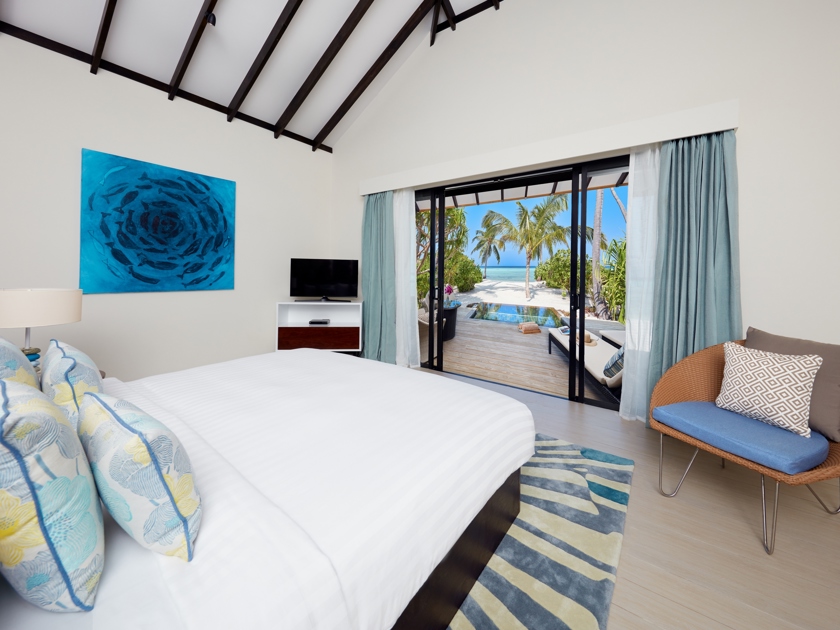 Amari Havodda Maldives Beach Pool Villa Bedroom 1